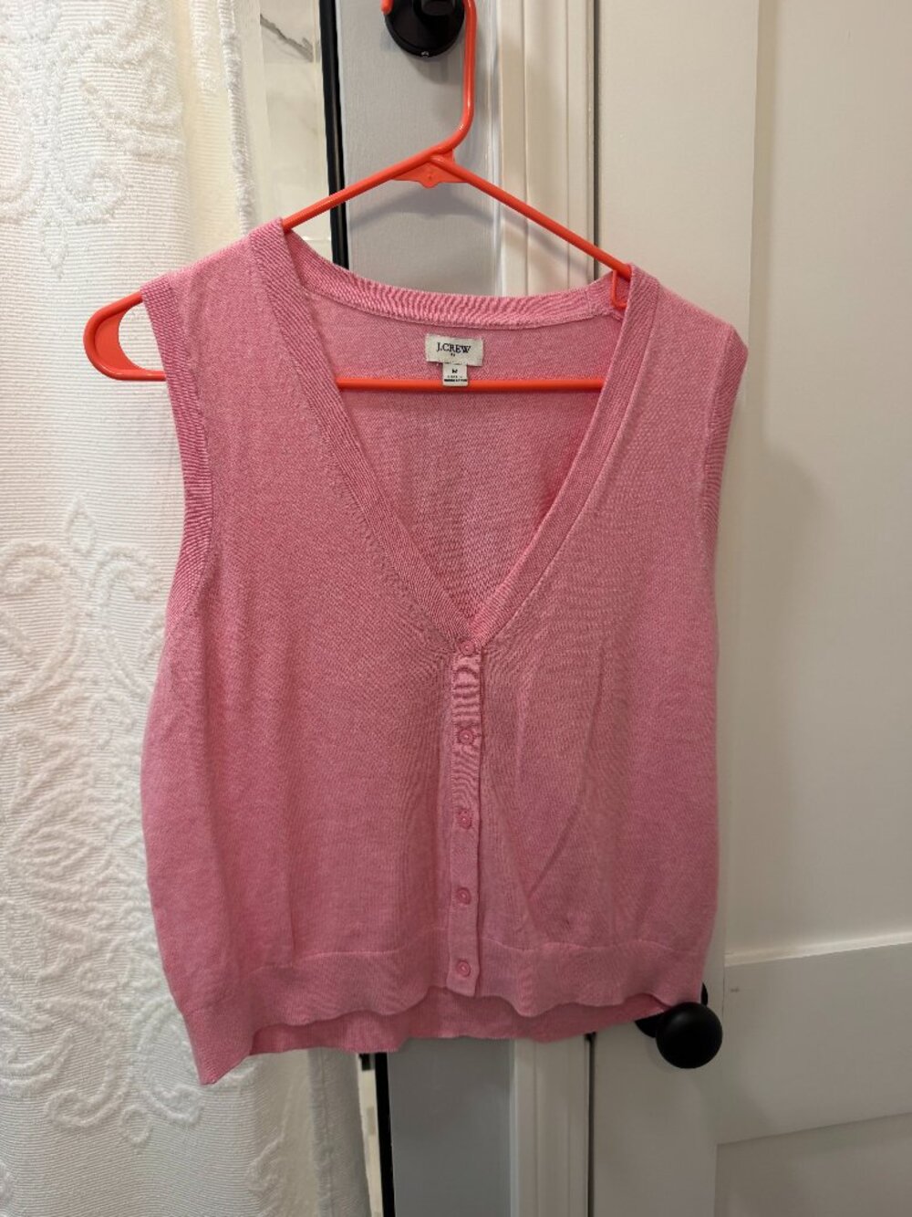 Pink Jcrew sweater vest